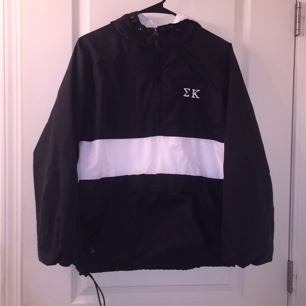 Sigma kappa rain coat/ windbreaker. Size medium